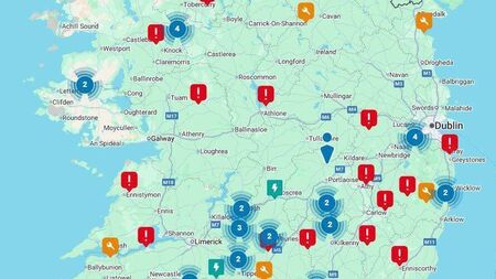 Homes in Laois without power as Storm Bram hits