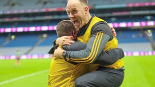 <p>Arien Delaney reacts as the final whistle is blown</p>