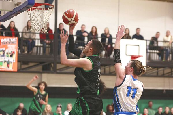 Xabier Arriaga goes for the basket for Portlaoise Panthers against Dublin Lions on Saturday Photo: David Maher Xabier Arriaga goes for the basket for Portlaoise Panthers against Dublin Lions on Saturday Photo: David Maher