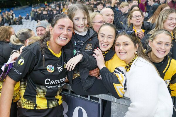 Happy days for Kirsten Keenan and her friends Photo: Paul Dargan