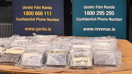 Two men and one woman arrested after cocaine worth €4m seized in Kildare and Wexford