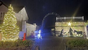 Magical Christmas scene in Laois village