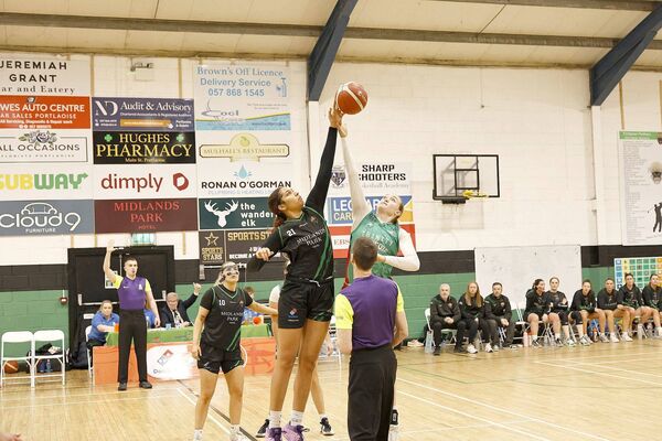 Christina Ojide Boiko seen her in action for the Portlaoise Panthers was one of her side's standout players against Trinity Meteors Photo: David Maher