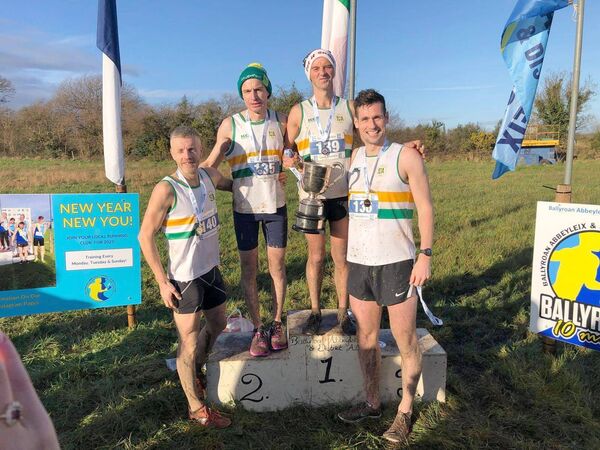 All smiles from the gold medal winning team