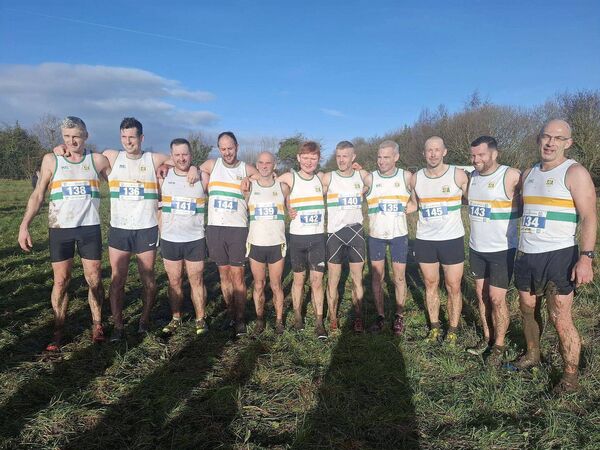 St Abban's athletes who took part in the Laois Senior Cross Country