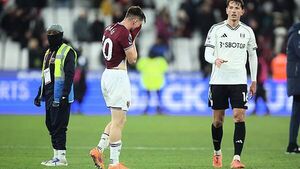 Ollie Scarles in tears after his mistake gifts Fulham victory at West Ham