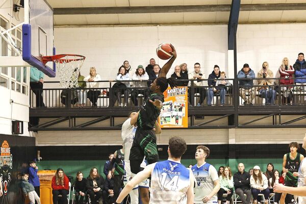 Amiri Stewart did his best to keep Portlaoise Panthers in contention in their game against Limerick Eagles on Saturday scoring 17 points Photo: David Maher Amiri Stewart did his best to keep Portlaoise Panthers in contention in their game against Limerick Eagles on Saturday scoring 17 points Photo: David Maher