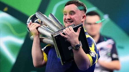 Luke Littler thrashes Gian van Veen to clinch back-to-back world titles