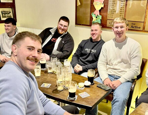 Jack Duffin, Harry Rigney, Luke Kerr, Fionn McWey and Jim Peters (front) Jack Duffin, Harry Rigney, Luke Kerr, Fionn McWey and Jim Peters (front)