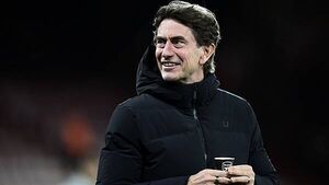 Spurs boss Thomas Frank ‘didn’t notice’ he was drinking from Arsenal-branded cup