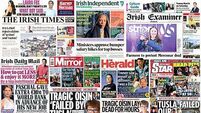 What the papers say: Saturday's front pages
