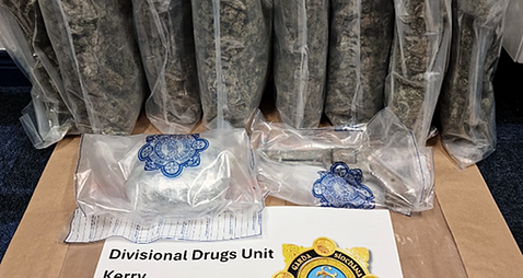 Three people arrested as gardaí seize drugs worth €166k, firearm and knife in Kerry