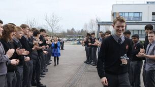 <p>Joshua Corbett returned to school to a heroes welcome having won overall individual runner up at the Stripe Young Scientist &amp; Technology Exhibition (YSTE) in the RDS over the weekend</p>