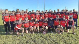 <p>Portlaoise CBS who were crowned South Leinster 2nd year football 'B' champions defeating Gorey CS in the final on Friday Photo: Paul Dargan</p>