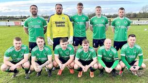 <p>Stradbally Town who had a comfortable LFA Shield fifth round win over Blackwater on Sunday </p>