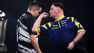 Damon Heta hits nine-dart finish but still exits World Championship