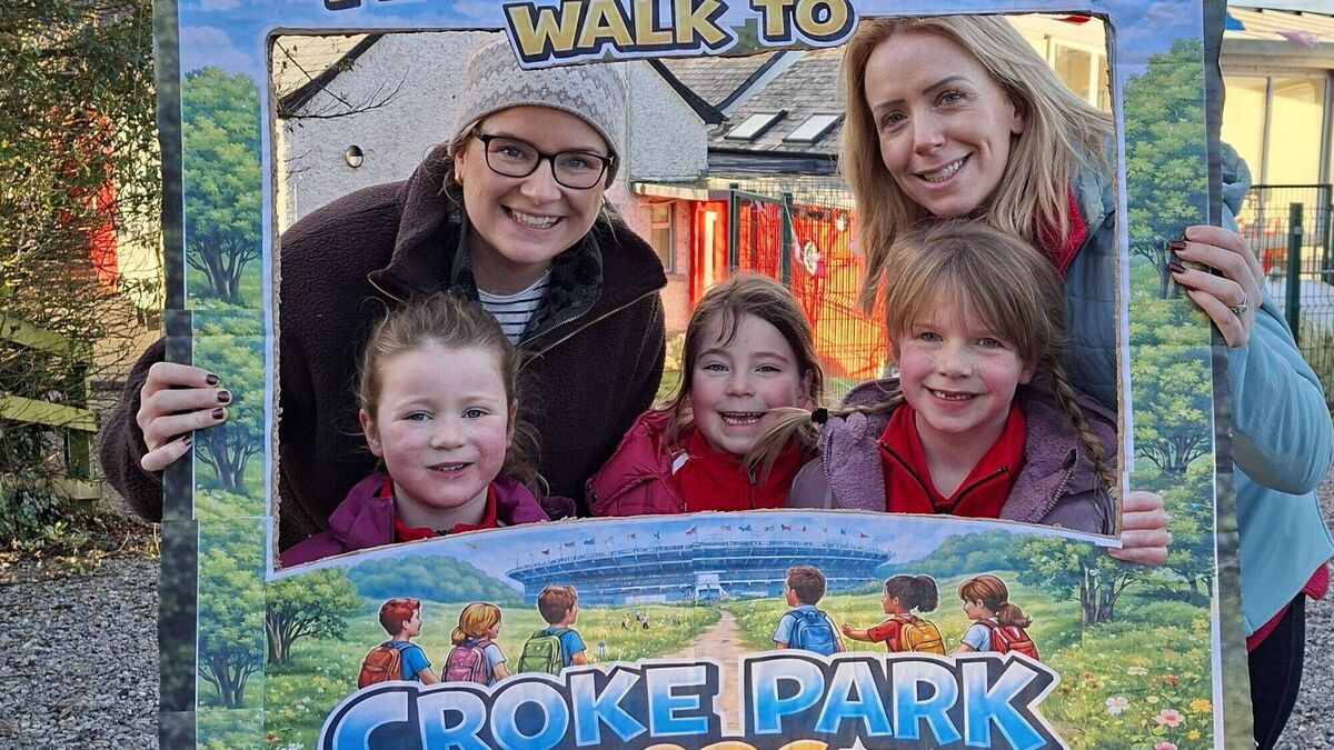 Laois school walks to Croke Park and back!