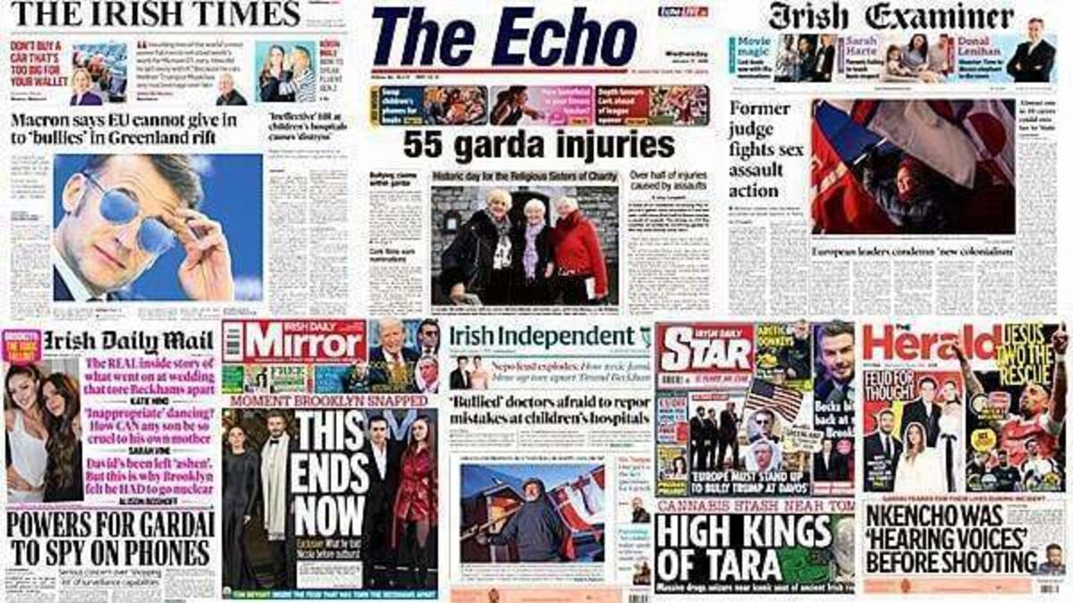 What the papers say: Wednesday's front pages