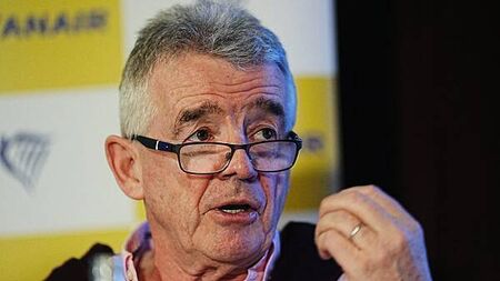 Micheál Martin ‘spends more time abroad than Elton John’, says Michael O’Leary