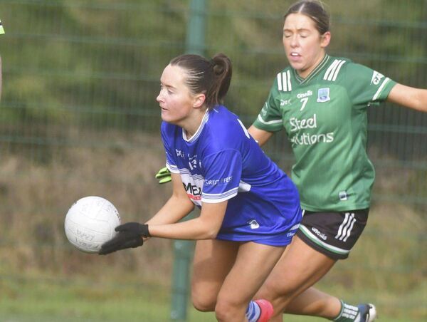 Emily Lacey releasing this ball against Fermanagh on Sunday Photo: Denis Byrne Emily Lacey releasing this ball against Fermanagh on Sunday Photo: Denis Byrne