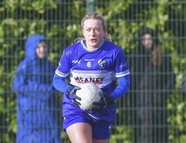 Mary Cotter (Laois) breaking against Fermanagh on Sunday Photo: Denis Byrne Mary Cotter (Laois) breaking against Fermanagh on Sunday Photo: Denis Byrne