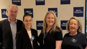 <p>In photo from left -right – Tony, Siobhan, Neala (Director) &amp; Bernie</p>