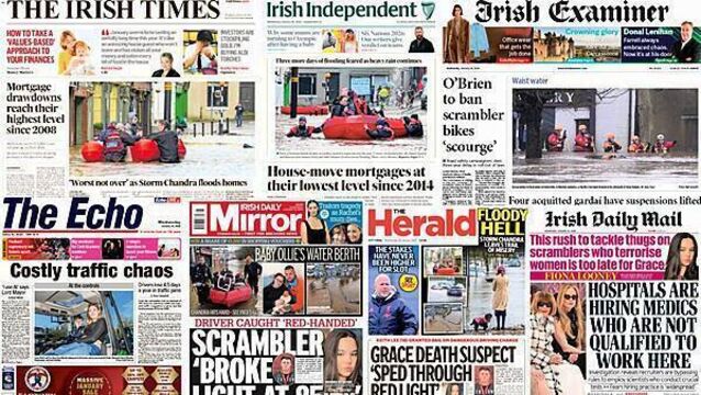 What the papers say: Wednesday's front pages