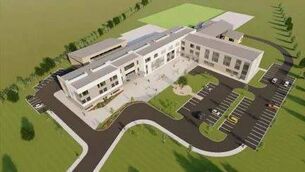 <p>Planning drawing of new Dunamase College building in Portlaoise. File image</p>