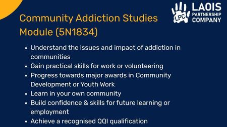Strong Community Demand Leads to Expansion of Community Addiction Studies Course in Portlaoise