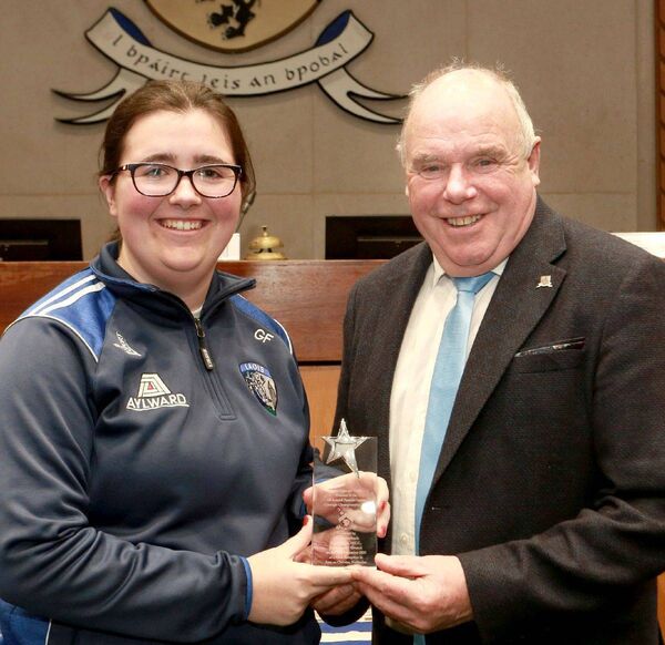 Grace Foxe and Cllr John Joe Fennelly