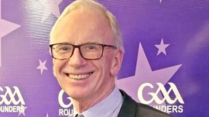 <p>Michael Dowling when elected President on GAA Rounders</p>