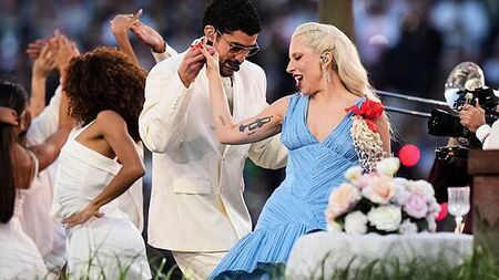 Bad Bunny joined by Lady Gaga in star-studded Super Bowl half-time show