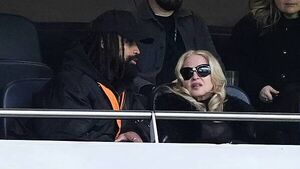 Madonna appears at Tottenham Hotspur Stadium for women’s football game