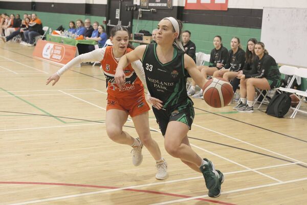 Portlaoise Panther's Alyssa Velles attacks the basket in their Women's Super League game against Killester Photo: David Maher