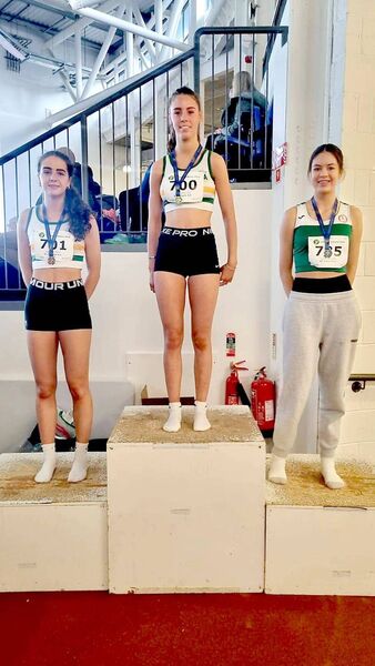 Cara English and Aaliyah Troy medallists in the Girls U/18 High Jump