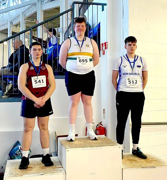 Joshua Crosby took home gold in the Shot Putt