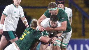 <p>Lee Fitzpatrick, in action here against South Africa in their U/20s match in November, has been selected to start for Ireland U/20s against Italy on Friday night Photo: ©INPHO/Bryan Keane</p> <p>Lee Fitzpatrick, in action here against South Africa in their U/20s match in November, has been selected to start for Ireland U/20s against Italy on Friday night Photo: ©INPHO/Bryan Keane</p>