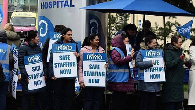 Nurses ‘on hands and knees’ over staffing issues at Naas General Hospital