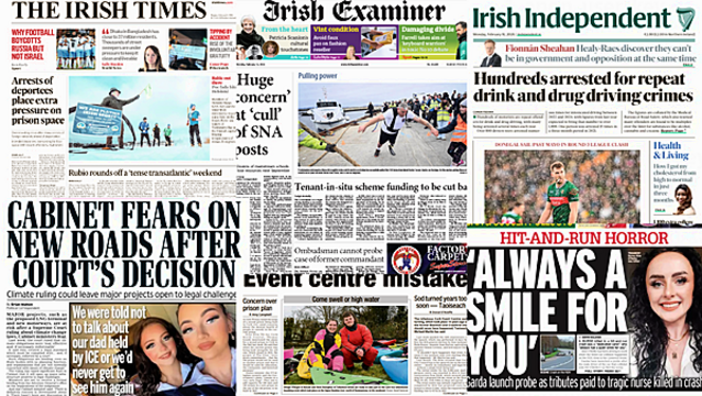 What the papers say: Monday's front pages