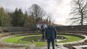 <p>Head gardener with the OPW Eoin Long pictured at part of Lutyens Terraced Garden within the 50 acre site where he spent four and a half years restoring the fantastic Salesian Order's old grounds, gardens. lakes, follies, forests, bridges and the cemetary until mid-January </p>