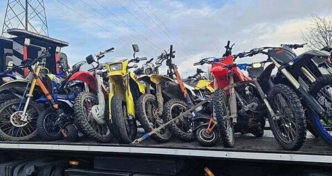 Man (20s) arrested after scrambler motorbikes, drugs, and weapons seized in Dublin