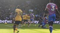 Evann Guessand’s last-gasp effort enough as Crystal Palace defeat 10-man Wolves