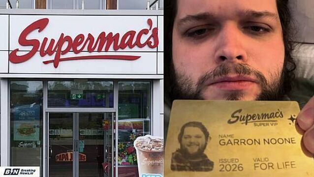 'This is the proudest day of my life': Garron Noone receives Supermac's Gold Card