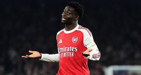 Bukayo Saka feels ‘blessed’ to make 300th Arsenal appearance in win at Brighton