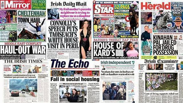 What the papers say: Monday's front pages What the papers say: Monday's front pages