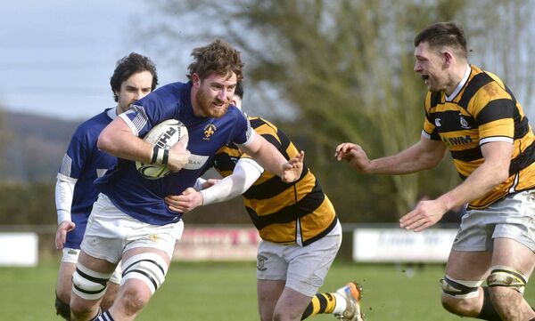 Portlaoise's Michael Rigney making ground against Newbridge in their Provincial Towns Cup game at Togher on Sunday Photo: Denis Byrne