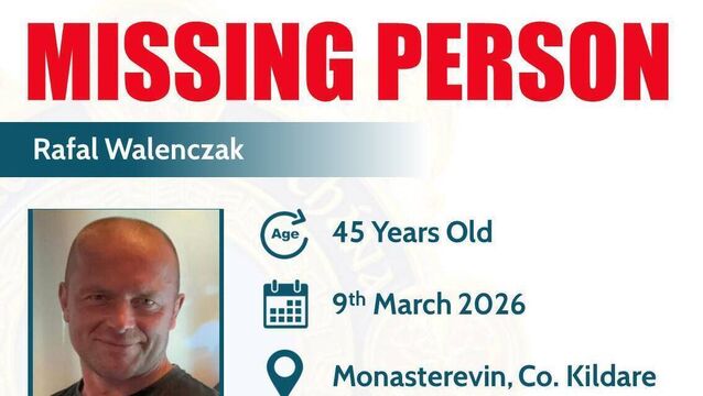 Gardaí appeal for help tracing missing Monasterevin man