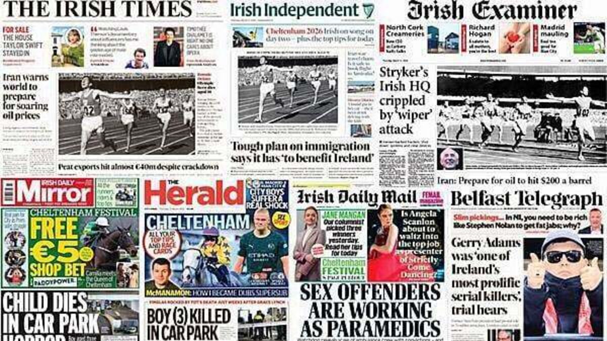What the papers say: Thursday's front pages