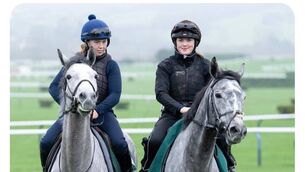 <p>Pictured (L-R): Niamh Roche on Lossiemouth and Julie McDonald on Kitzbuhel.</p>