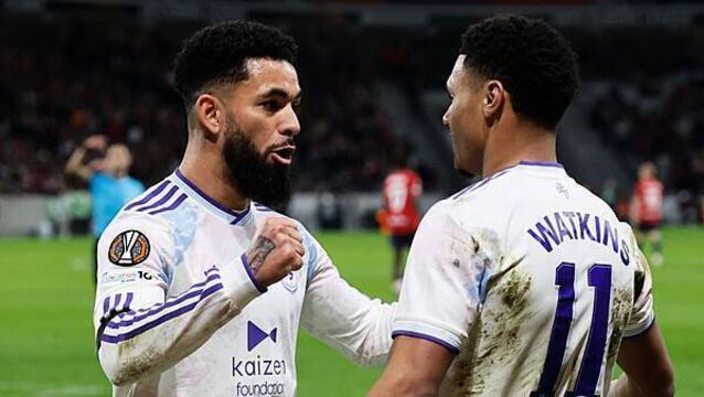 Ollie Watkins header gives Aston Villa advantage over Lille in Europa League tie